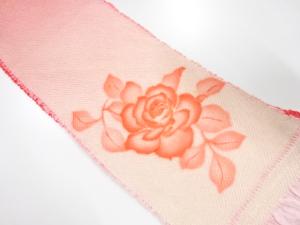 正絹　振袖用　絞り　帯揚げ